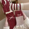 Big Red Socks Bow Cute Socks Medium Tube Socks Tide Boneless New Year Red Socks