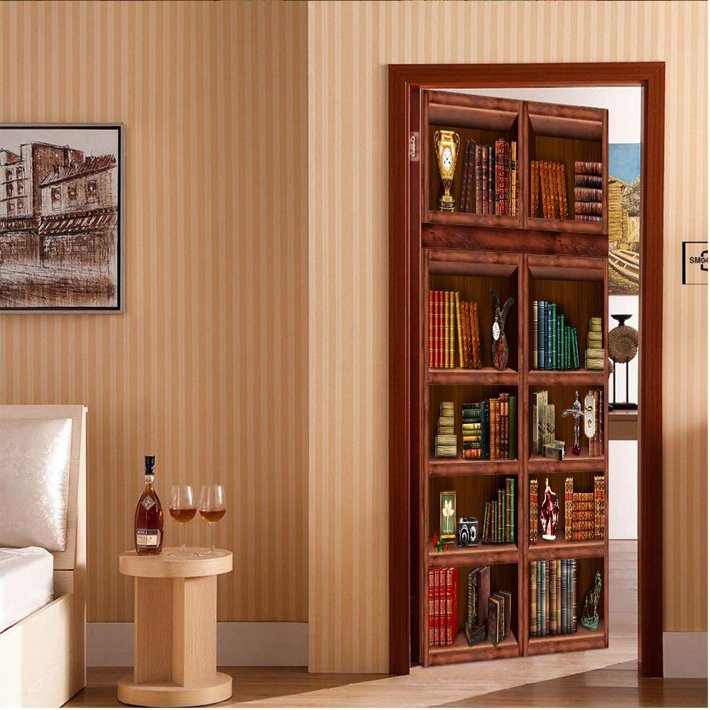 

3D Наклейка на двері Самоклеючі ПВХ Водонепроникні та Вологостійкі Шпалери Декор Стіни Дверей Спальні