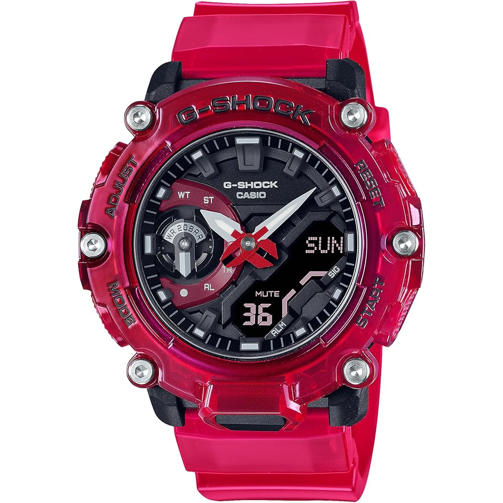 

Casio G-Shock Sound Wave Series GA-2200SKL-4AJF Men s Watch Red Resin Case Water Resistant