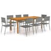 Day and Night - Day and Night Garden Dining Set 9 Pieces Gray