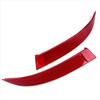 Left Right Reflective Strips For BMW X5 E70 LCI 2011 2012 2013 Car Rear Bumper Reflector Red Lens Warning Strip 63147240997