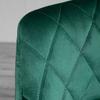Set of 2 High Stools with Backrest and Footrest, Adjustable Kitchen Stools In Velvet, Metal Base, 46x48x83-104 Cm, Green