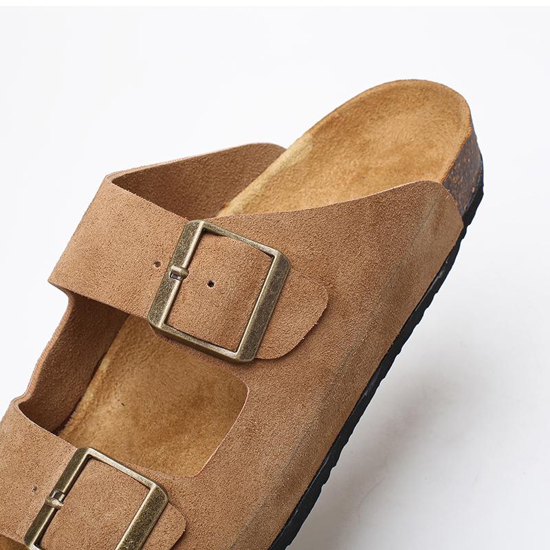 New Fashion Men's Cork Sandals Classic Cork Slippers Male Summer Beach Sandals