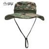 Summer new camouflage bucket hat outdoor sun protection big eaves fishing military training mountaineering visor hat UV protection hat