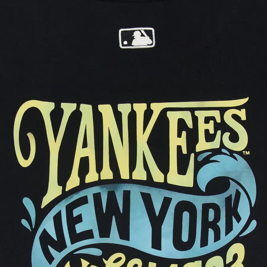 New MLB Regular T Shirt Women's Black 3FTSX0253-50BKS