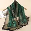 New Print Chiffon Scarf Shawl Women Sunscreen Silk Scarf Turban Long Wrap Beach Travel Outdoor Accessories Trendy Headband