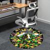Pizza Turtles,Cosmic Pizza Party Chair mat Round Rug Office carpet, Machine Washable, Non slip, Suitable for Living Rooms, Bedrooms