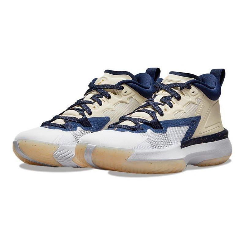 Air Jordan Zion 1 GS Pelicans Kids Sneakers Tan Fossil White DA3131-241