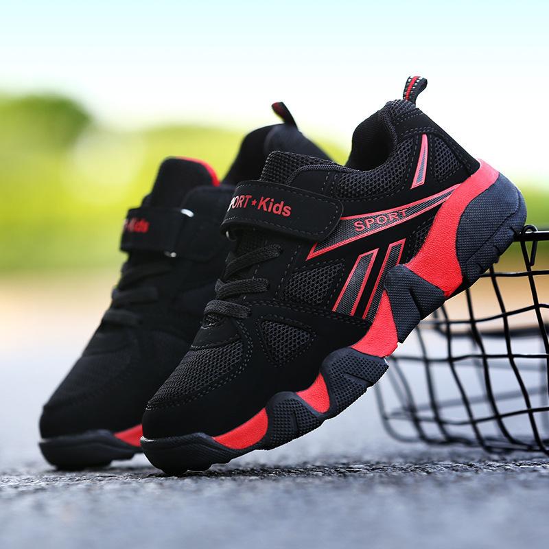 2025 spring and summer fashion mesh boys single shoes casual children boys students middle and older children soft-soled sports shoes