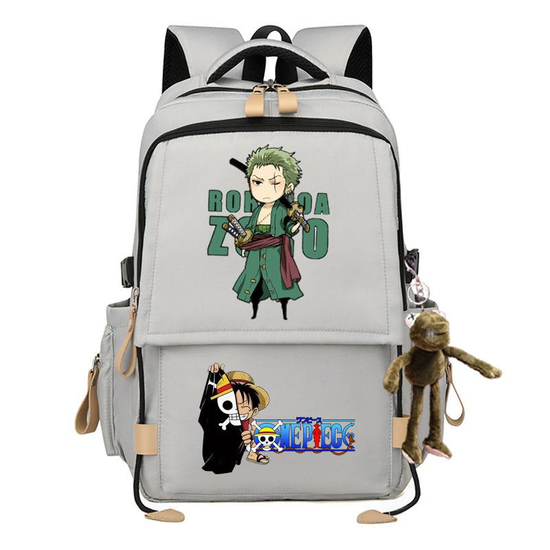 Zaino elegante di grande capacità a tema One Piece per studenti. 7529