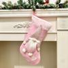 Christmas Socks Fabric Decoration Valentine's Gift Bag Faceless Doll Hanging Ornament for Holiday Home Party Wall Decoration