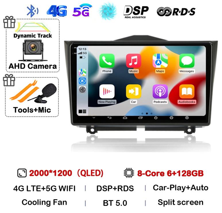 Android 14 Carplay Auto Car Radio For LADA BA3 Granta Cross 2018 2019 GPS Navigation Multimedia Video Player Stereo 2 Din DVD 4G