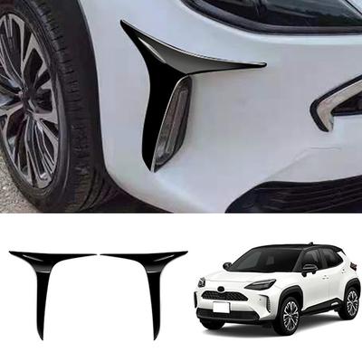 Pentru Toyota Yaris Cross mașină pentru lumini de ceață față benzi lămpi ornamente capac autocolant stil auto negru strălucitor