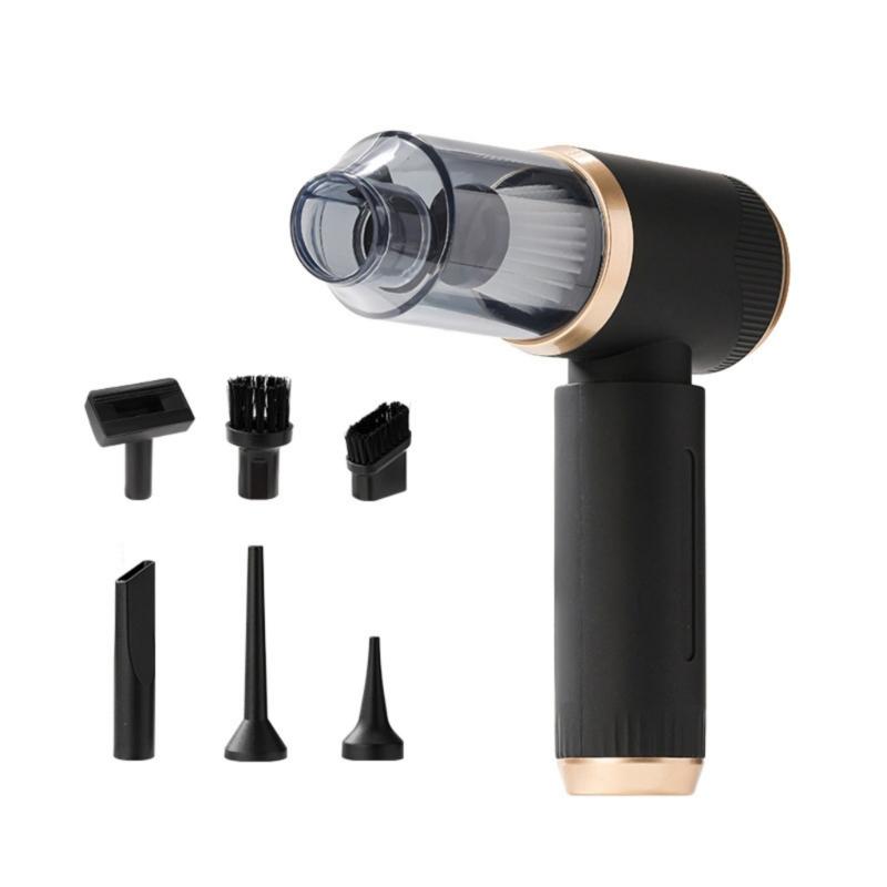 

4-в-1 Перезаряжаемый Ручной Пылесос 5000 Па Высокой Мощности Устройство для Удаления Шерсти Животных для Автомобильного Салона Домашней Мебели чёрный