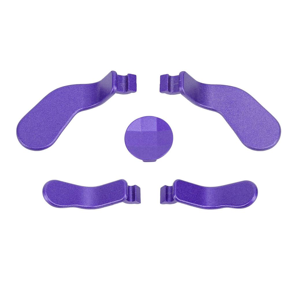 Game Controller Paddles 4 Stainless Steel Thumb Sticks and 1 Direction Pad Replacement for Elite Series 2 Dark Purple