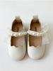 Tenis Girls Leather Shos Spring Autumn New Soft Soled Little Girl Princess Shoe Toddler Performance Fashion Lace Pearl Kids Shoe