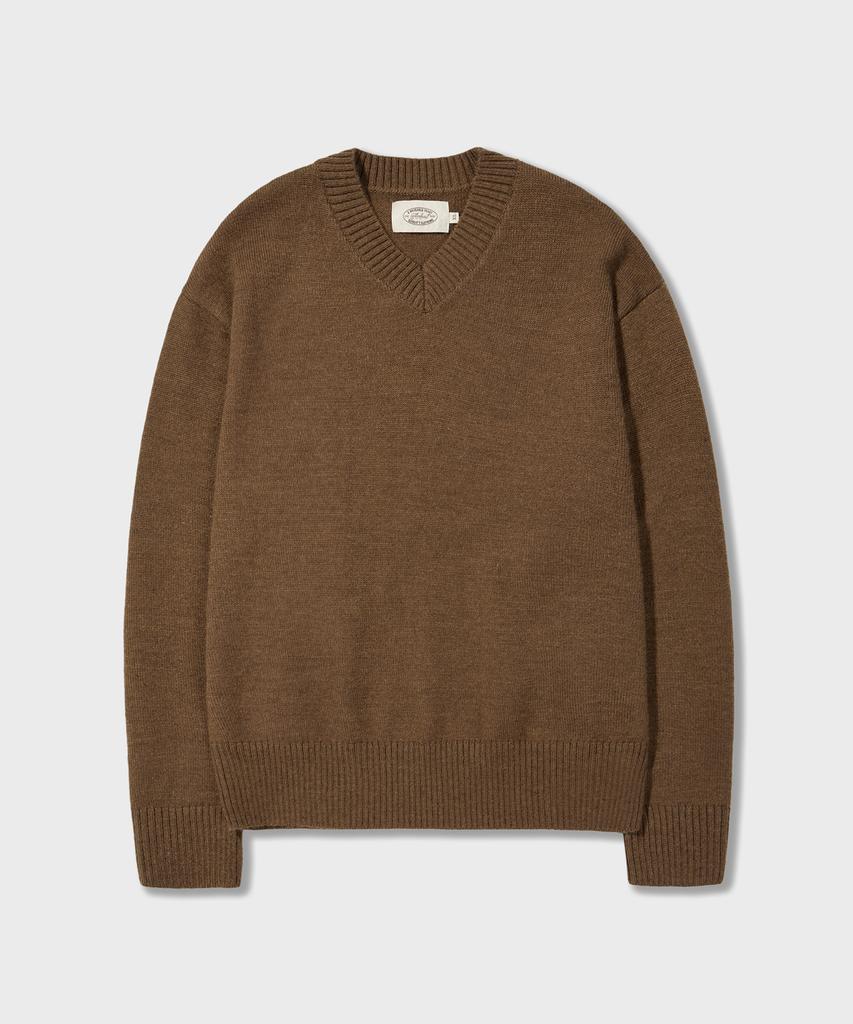 AMFEAST Essential V-Neck Knit Brown