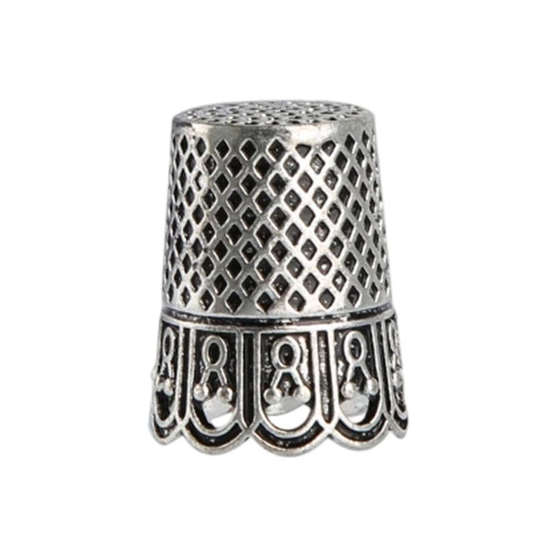 Elegant Metal Thimble With Awl And Needle Holder For Sewing Projects