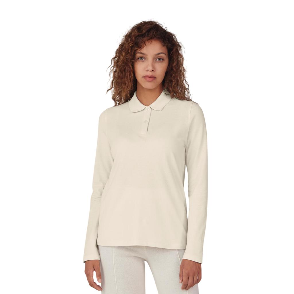 B&C Womens/Ladies My Polo 180 Cotton Long-Sleeved Shirt