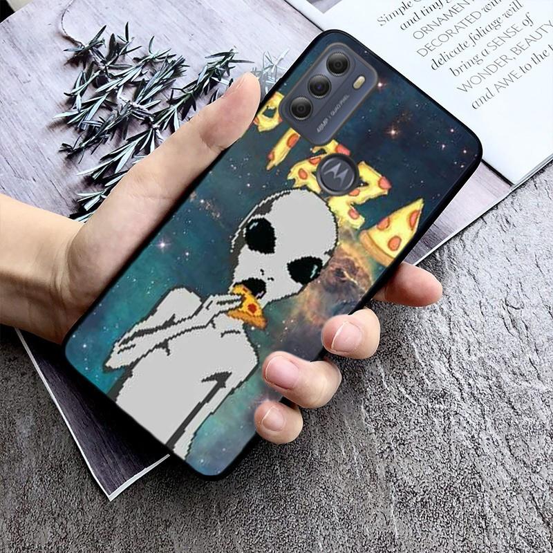 Alien UFO Phone Case for Motorola Moto E7 Plus E32 E20 E40 Edge 20 Lite G22 G52 G20 G30 G100 G60 G50 G10 G Pure G Stylus