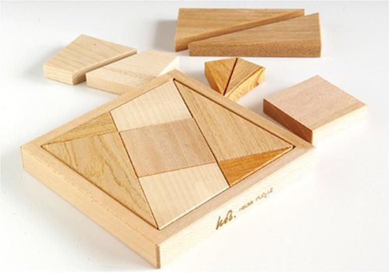 Toy Box Icarus Puzzle, Euclid, 140mm W x 140mm D x 19mm H