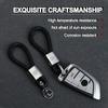 1pc Porte-clés en métal Porte-clés Lanière pour clés Emblème de voiture Style pour Toyota TRD GR Corolla Auris Yaris Rav4 CHR Camry40 Prius
