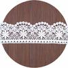 6.5Cm Unilateral Wave Hollow Embroidery Milk Silk Water Soluble Embroidery Lace Curtain Skirt Accessories