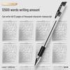 Deli Classic 0.5mm Black Gel Pens (12-Pack)