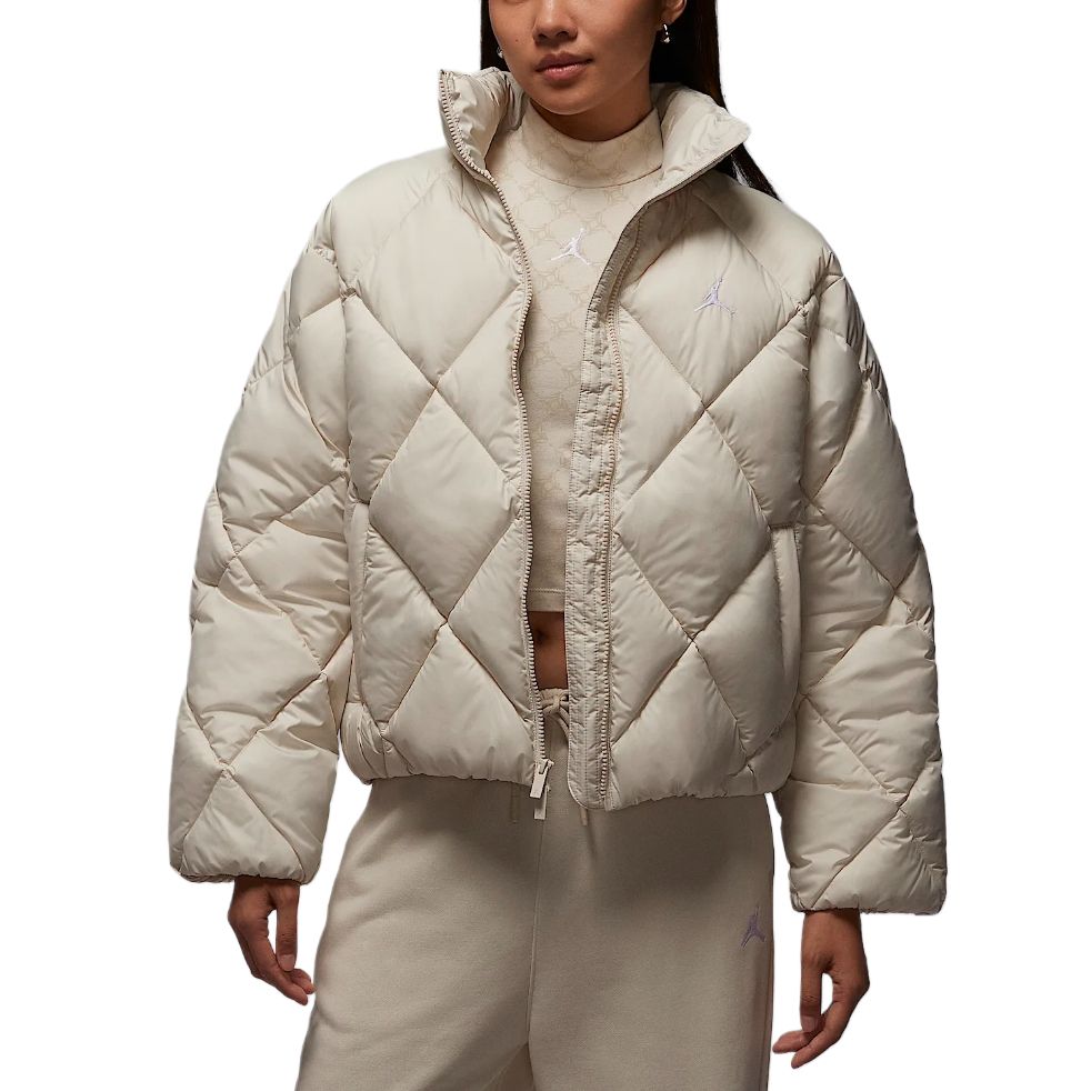 

Jordan Brooklyn FW25 Утепленная куртка на молнии однотонная с длинным рукавом из хлопка Женские куртки HV0418-104 XL