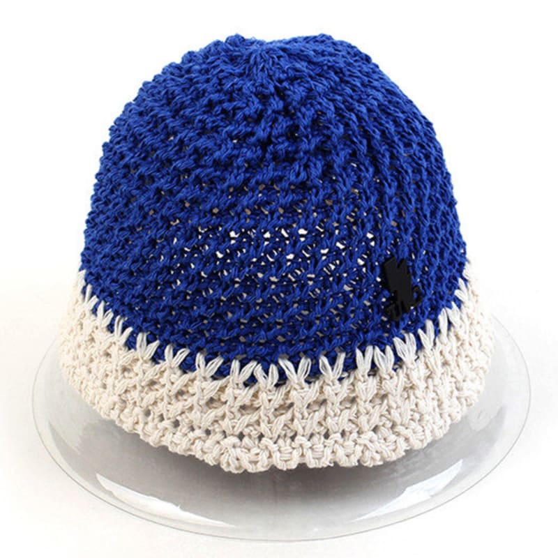 

Универсальная химия Летняя двухцветная синяя панама FREE