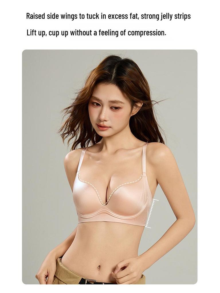 Comfortable Seamless Uplift Bra for Small-Chested Women - Breathable, Wire-Free, Soft Side Support
