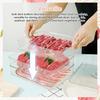 Meat Container with Sealing Lid Date Recording Meat Fridge Storage Container Clear Bacon Container Stackable Cheese Container