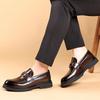 Leather shoes men's genuine leather British business leather shoes men's autumn soft-faced casual high-end men's shoes one pedal