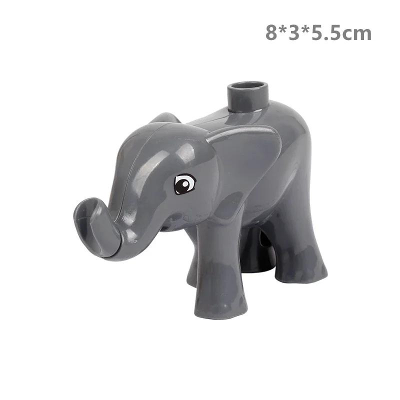 Big Size Building Blocks Forest Animals Lion Deer Panda Beast Enlightenment Toys Compatible Large Blocks Children Kids Gifts
