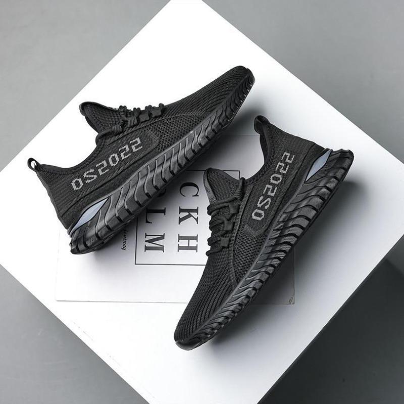 New Lightweight Men's Shoes Fly-woven Mesh Sneakers Men's Casual Fashion Versatile Dad Shoes