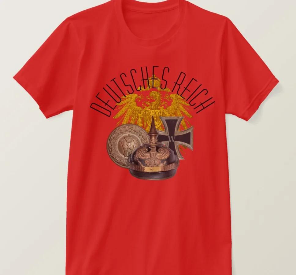 WWI GerUnisexy Symbols Prussian Eagle Pickelhaube Buckle Cross TShirt Summer Cotton Short Sleeve ONeck Unisexs T Shirt S3XL S