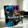 Custom Name Personalized Demon Slayer Print Blanket, Home Decor, Bedroom, Sofa, Camping, Couch, Gifts for Birthday Christmas