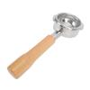 58mm Portafilter Bottomless 2 Ears Detachable   Wood and Stainless Steel Coffee Machine Bottomless Filter for  