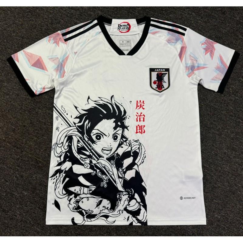 Kurzärmeliges Fußballtrikot inspiriert von der japanischen Nationalmannschaft Anime-Kollaboration Dragon Ball One Piece Naruto