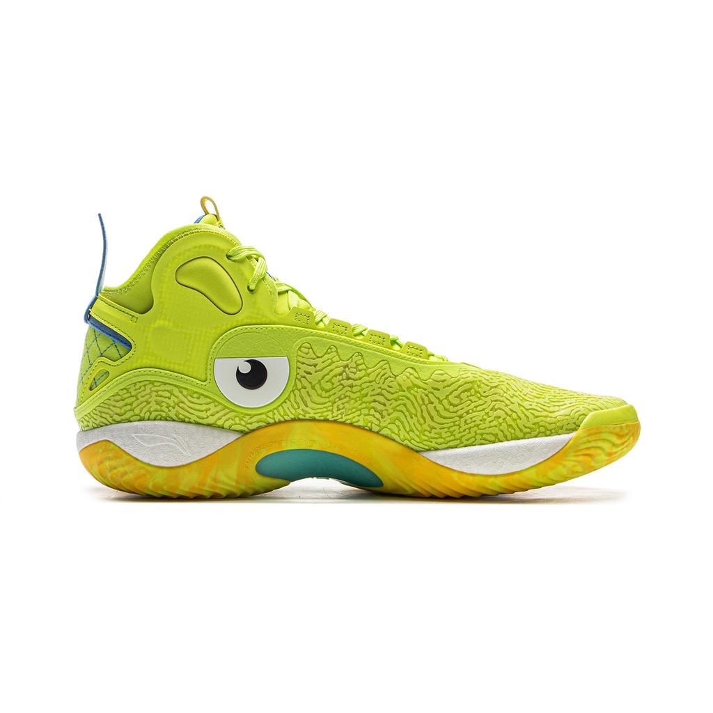 Disney X Li Ning Yushuai 19 Carbon Core Basketball Shoes Men's Mid top Digital Green ABAV057-3