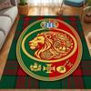 Royal Emblem Checkerboard Background carpet Living room and bedroom mats Suitable for all seasons Doormat Protective pad Fashion