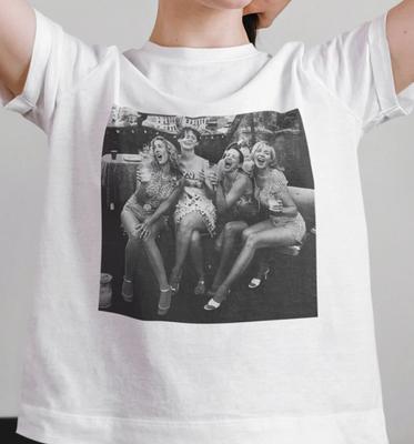 Schwarz-Weiß Sex and The City Filmpullover, Vintage Carrie Miranda Samantha