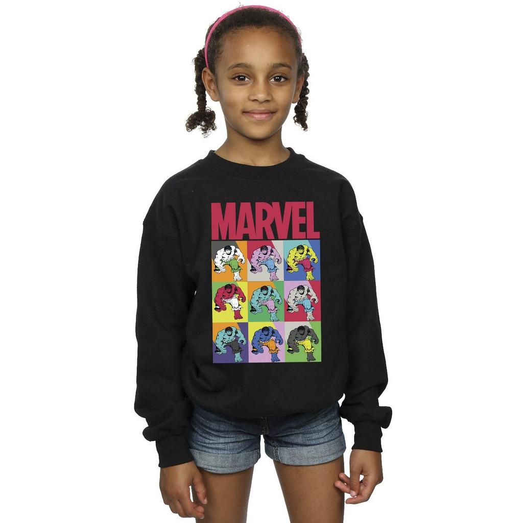 Marvel Girls Hulk Pop Art Sweatshirt