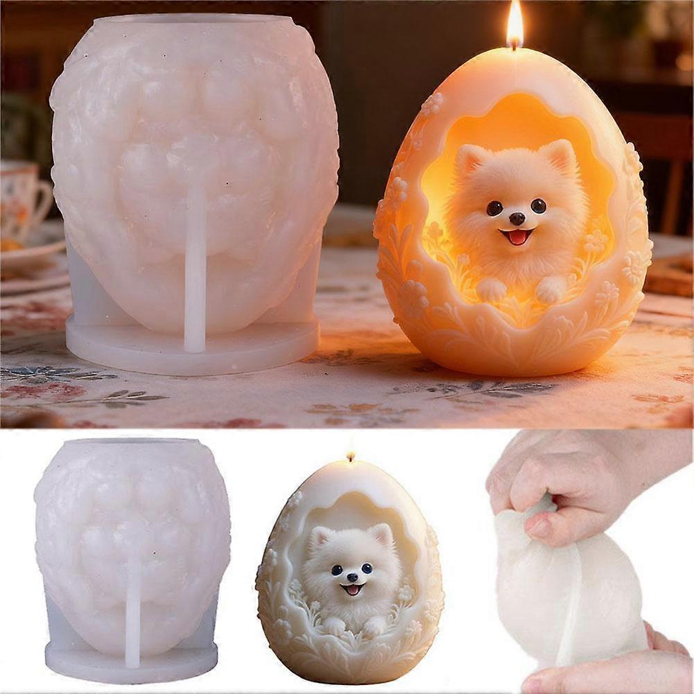 Cute Dog Silicone Mold, Dog Candle Molds for Candle Making, Animal Silicone