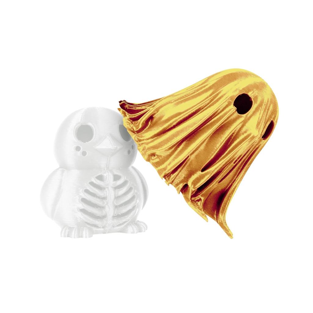 3D Printed RealisticCute Skeleton Penguin With Cloak Artistic Elegance For Meaningful Modern Home Decor
