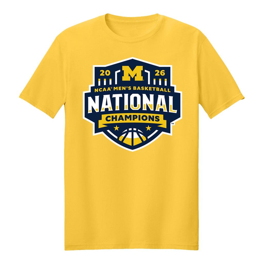Michigan Wolverines Unisexs Basketball Team National Championship TShirt Summer Cotton Clothing Fashion Short Sleeved Streetwear