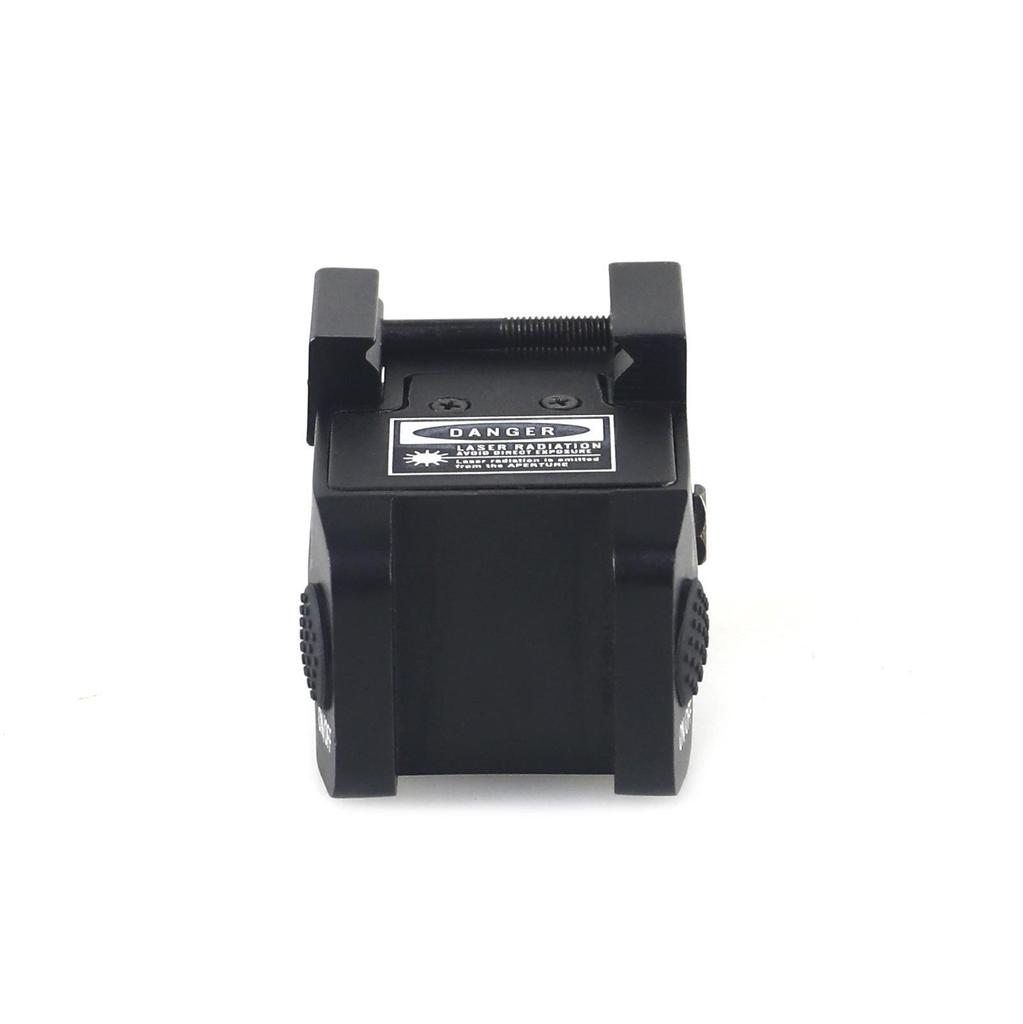 USB Rechargeable All-Metal Red Green Laser Tactical Flashlight, 20mm Portable Design