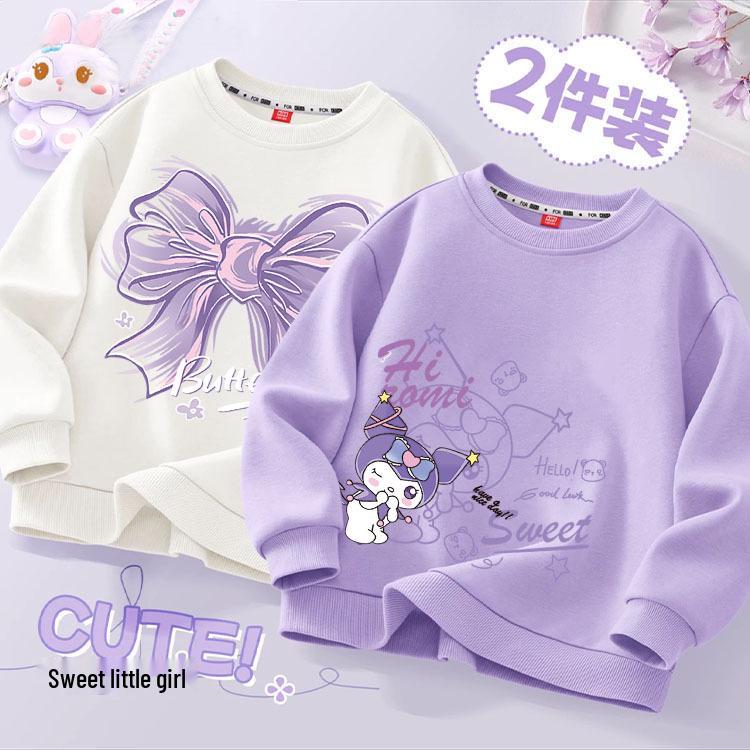 Langarm-Sweatshirt für Mädchen - Mode Frühling/Herbst 2024 für Kinder