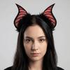 Furry Bat Ears Headband DIY Halloween Hairband Creative Halloween Costume Cosplay Props  Kids
