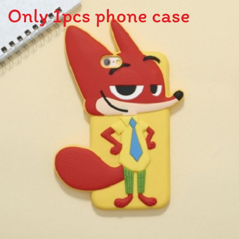 For Iphone 5 5s 6 6plus Zootopia Judy Hopps Nick Wilde Silicone Mobile Cover With Shockproof Features For Teen Gift